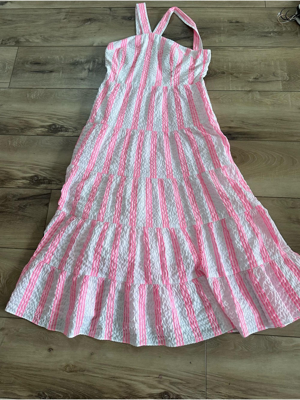 Lilly Pulitzer Pink and White Striped Sundress